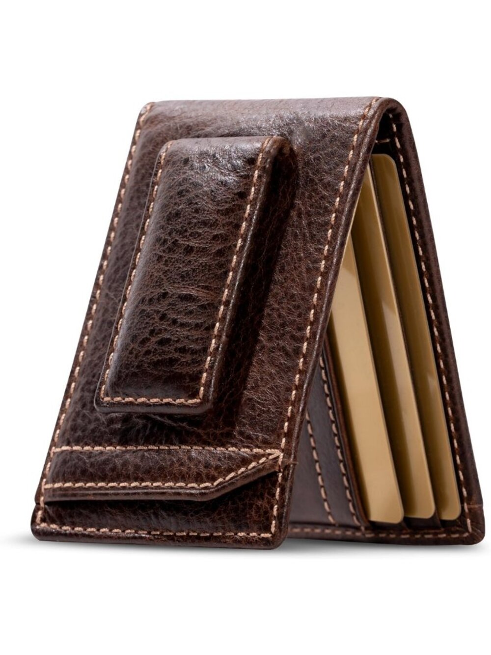Stylish Men's Bifold Money Clip Wallet | Slim Front Pocket Design, RFID